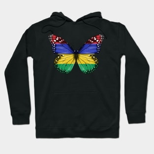 Mauritian Flag  Butterfly - Gift for Mauritian From Mauritius Hoodie